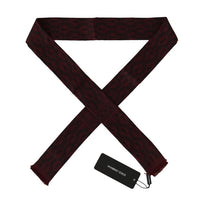 Thumbnail for Silk Bordeaux Crown Chili Print Mens Scarf
