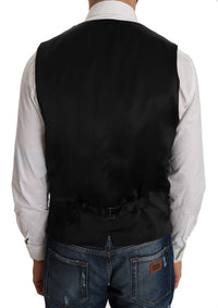 Thumbnail for Elegant Gray Torrero Pattern Formal Vest