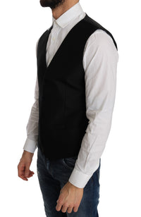 Thumbnail for Elegant Polka Dot Black Dress Vest