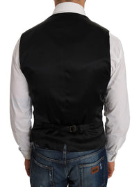 Thumbnail for Elegant Polka Dot Black Dress Vest