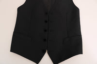Thumbnail for Elegant Polka Dot Black Dress Vest