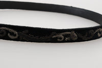 Thumbnail for Elegant Black Cotton-Leather Men's Belt