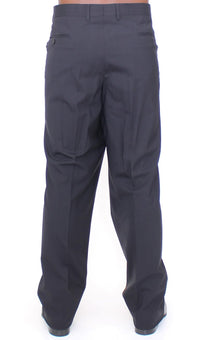 Thumbnail for Black Wool Stretch Pleated Pants