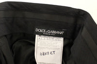 Thumbnail for Black Wool Stretch Pleated Pants