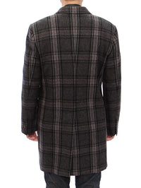 Thumbnail for Sicilia Checkered Wool Blend Coat