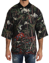 Thumbnail for Sicilian Volcano Motive Polo Tee
