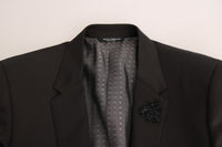 Thumbnail for Elegant Brown Jacquard Martini Suit