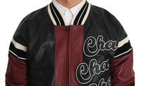 Thumbnail for Exquisite Sheepskin Leather Bomber Jacket