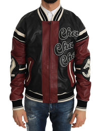 Thumbnail for Exquisite Sheepskin Leather Bomber Jacket