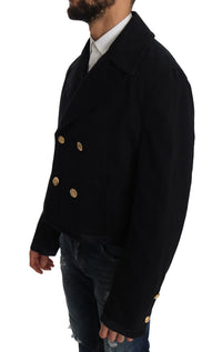 Thumbnail for Elegant Dark Blue Trench Coat Jacket
