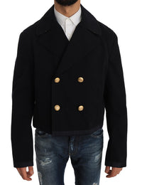 Thumbnail for Elegant Dark Blue Trench Coat Jacket