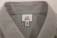 Thumbnail for Chic Gray Striped Cotton Casual Shirt
