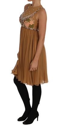 Thumbnail for Exquisite Gold Silk A-line Dress