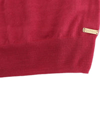 Thumbnail for Elegant Pink Sleeveless Wool Knit Top
