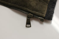 Thumbnail for Elegant Leather & Wool Blend Jacket