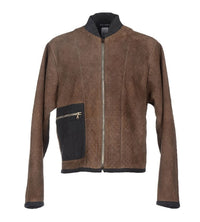 Thumbnail for Elegant Leather & Wool Blend Jacket