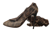 Thumbnail for Elegant Leopard Print Sock Pumps Heels