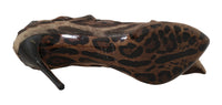 Thumbnail for Elegant Leopard Print Sock Pumps Heels