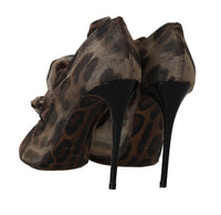 Thumbnail for Elegant Leopard Print Sock Pumps Heels
