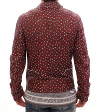 Thumbnail for Exclusive Boxer Print Bordeaux Leather Jacket