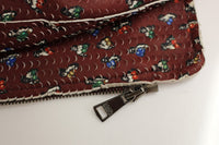 Thumbnail for Exclusive Boxer Print Bordeaux Leather Jacket