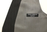 Thumbnail for Elegant Gray Striped Dress Vest