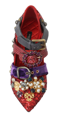 Thumbnail for Red Bellucci Alta Moda Embellished Pumps