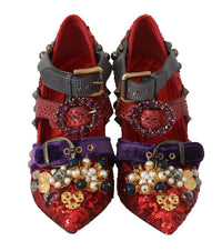Thumbnail for Red Bellucci Alta Moda Embellished Pumps