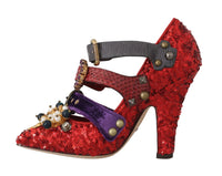 Thumbnail for Red Bellucci Alta Moda Embellished Pumps