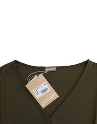 Thumbnail for Emerald Elegance Rayon Blouse