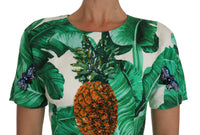 Thumbnail for Elegant Green Banana Leaf Print A-Line Dress