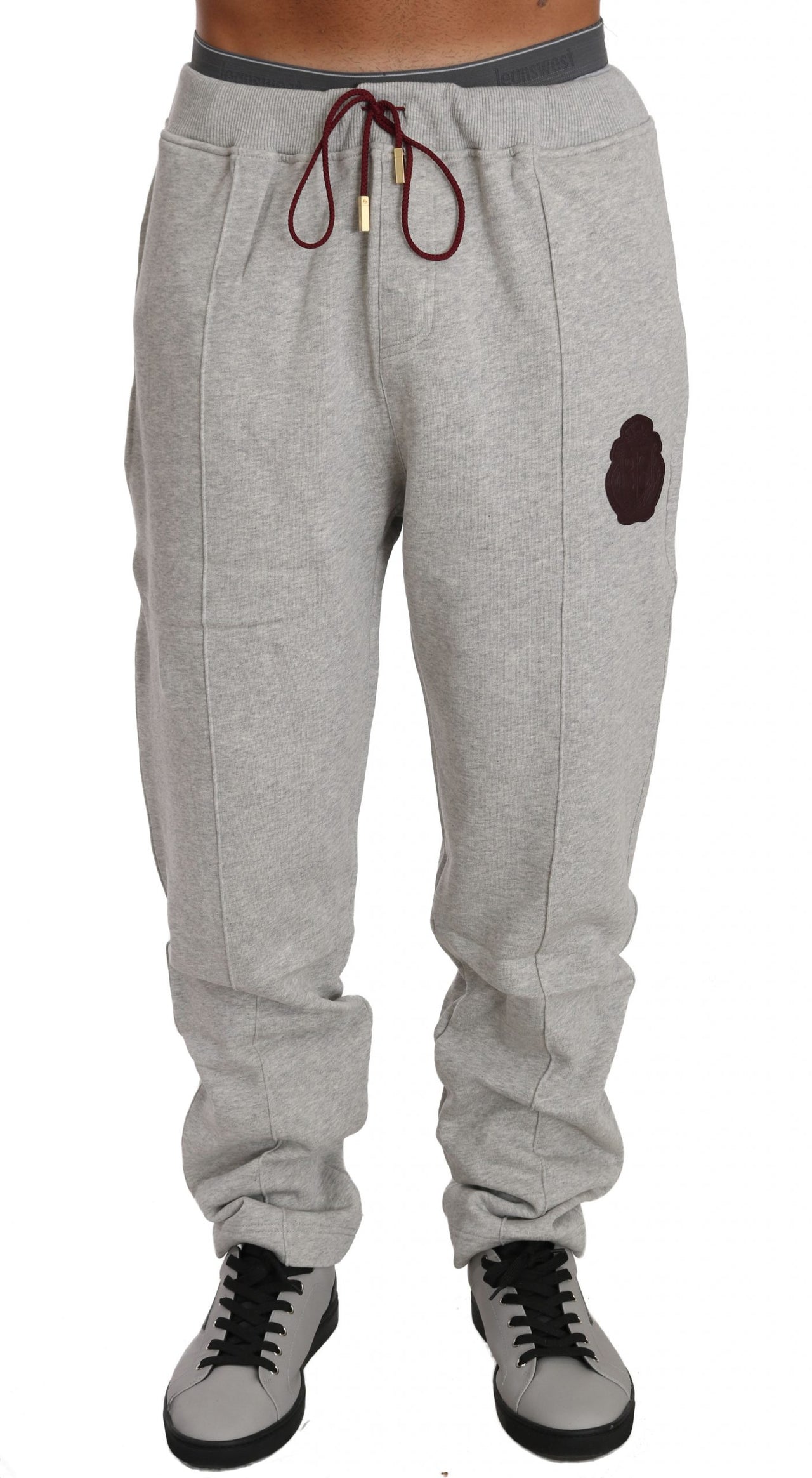 Gray Cotton Sweater Pants Tracksuit