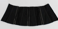 Thumbnail for Elegant Black Floral Brocade Corset Belt