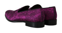 Thumbnail for Elegant Silk-Wool Blend Loafers in Purple