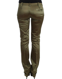 Thumbnail for Chic Green Slimline Tailored Pants