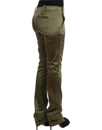 Thumbnail for Chic Green Slimline Tailored Pants