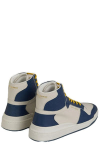 Thumbnail for Elevate Your Style with Mid-Top Blue Luxury Sneakers