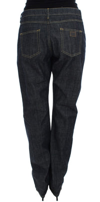 Thumbnail for Elegant Oversize Boyfriend Jeans in Dark Blue