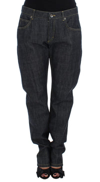 Thumbnail for Elegant Oversize Boyfriend Jeans in Dark Blue