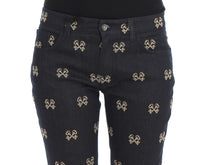 Thumbnail for Elegant Embroidered Slim Fit Denim Jeans