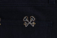 Thumbnail for Elegant Embroidered Slim Fit Denim Jeans