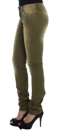Thumbnail for Green Wash Slim Fit Cotton Stretch Jeans
