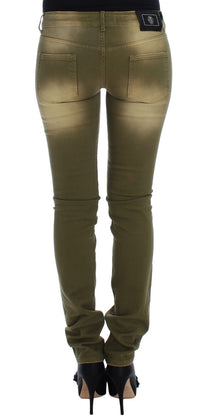 Thumbnail for Green Wash Slim Fit Cotton Stretch Jeans