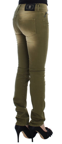 Thumbnail for Green Wash Slim Fit Cotton Stretch Jeans