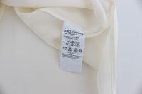 Thumbnail for Ivory Sequined Silk Blouse Top
