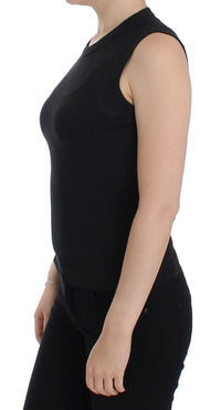 Thumbnail for Elegant Black Sleeveless Pullover Vest