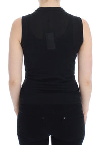 Thumbnail for Elegant Black Sleeveless Pullover Vest