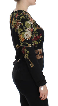 Thumbnail for Elegant Medieval Print Silk Blouse