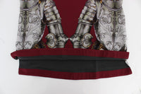 Thumbnail for Enchanted Sicily Silk Blouse with Knight Print