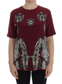 Thumbnail for Enchanted Sicily Silk Blouse with Knight Print
